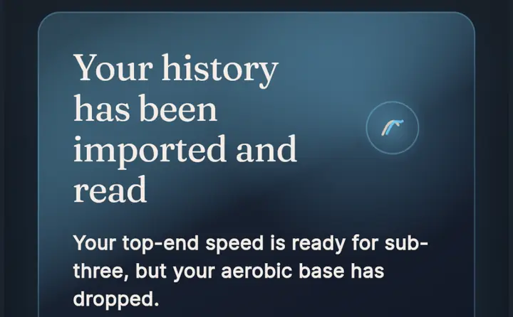 Tempo app screen: the First Read for a demo athlete